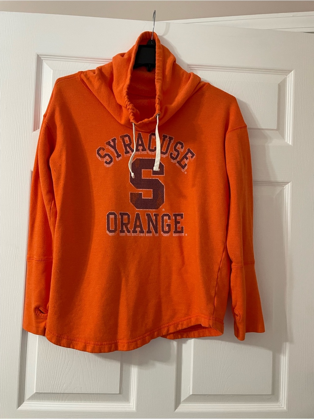 Syracuse Orange Women's Orange funnel neck sweatshirt